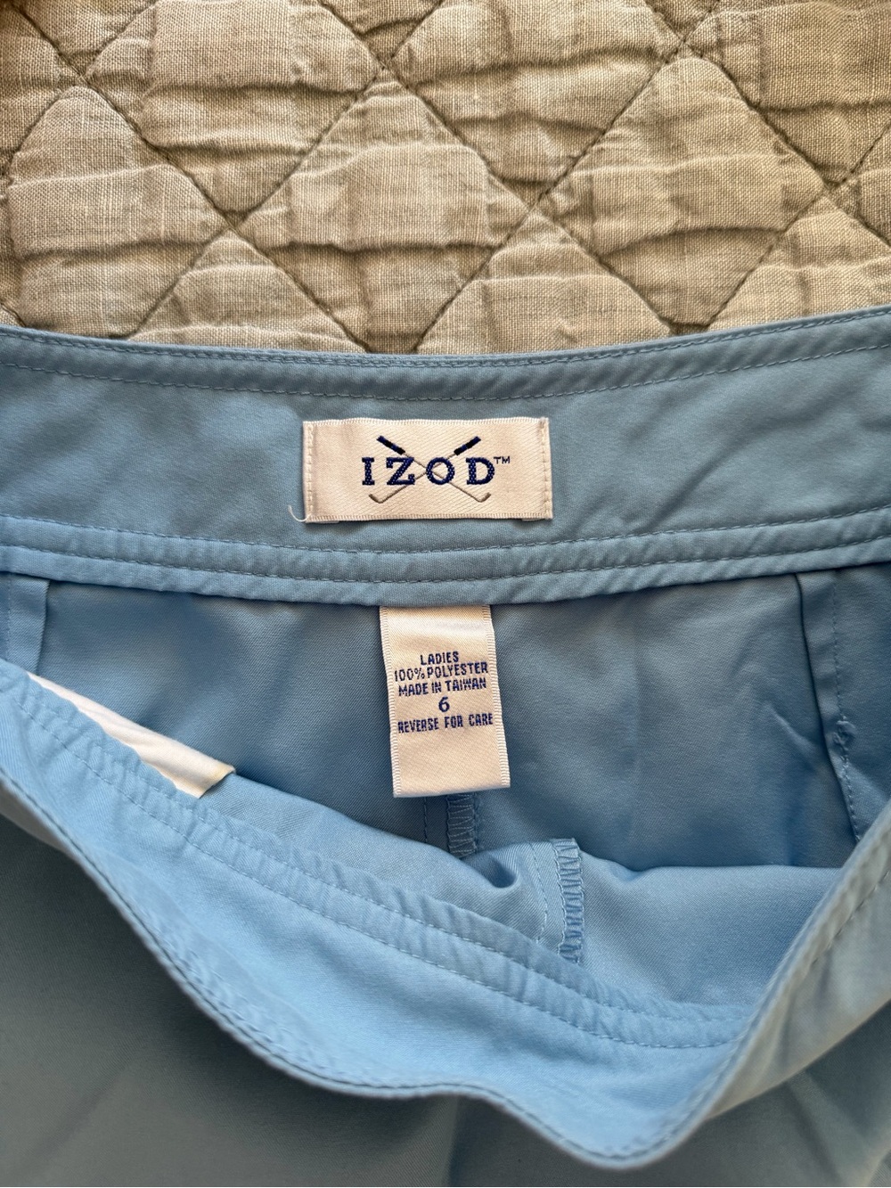 IZOD Light Blue Women's Golf Skirt
